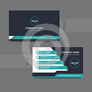 Vector Business cards and Modern Creative and Clean template.