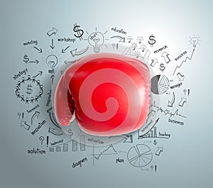 Vector business fighting idea concept