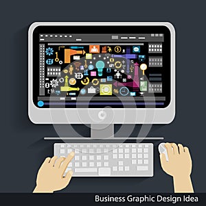 Vector Business graphic design idea