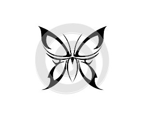 Vector - Butterfly conceptual simple, colorful icon. Logo. Vector illustration