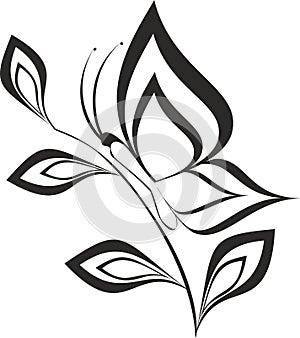 VECTOR Butterfly silhouette