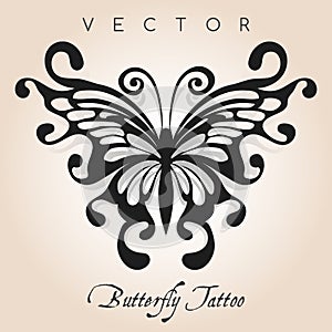 Vector Butterfly Tattoo