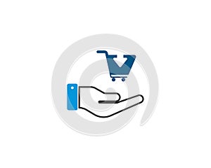 Vector Buy Shop Cart Purchase Checkout Icon - Trolly Sign For online purchases