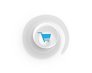 Vector Buy Shop Cart Purchase Checkout Icon - Trolly Sign For online purchases