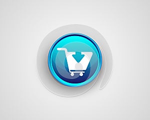 Vector Buy Shop Cart Purchase Checkout Icon - Trolly Sign For online purchases