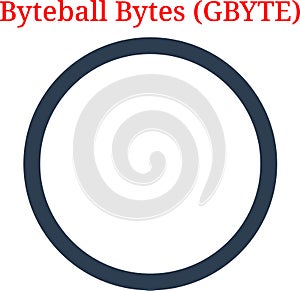 Vector Byteball Bytes GBYTE logo