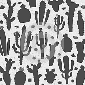 Vector cactus pattern