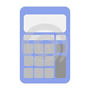 Vector of the calculator icon. Economy, finance sign isolated on white, economy concept, fashionable flat style for