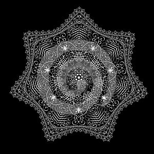 Vector calligraphical mandala