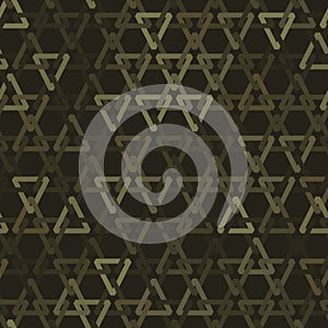 Vector camouflage seamless mesh pattern. Khaki camo design