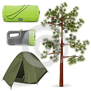 Vector Camping Icons Set