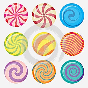 Vector candies, lollipop