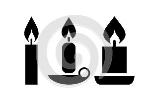 Vector candle icon