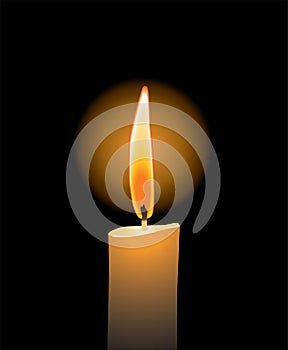Vector candle love