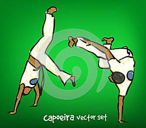 Vector capoeira set