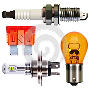 Vector Car Parts Set 2