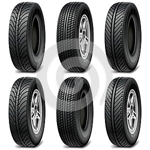 Vector Car Tires