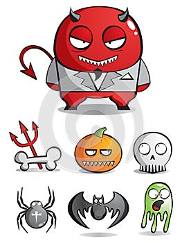 Vector caricatures of monsters