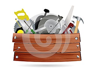 Vector Carpentry, construction hardware tools with