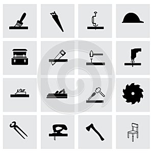 Vector carpentry icon set