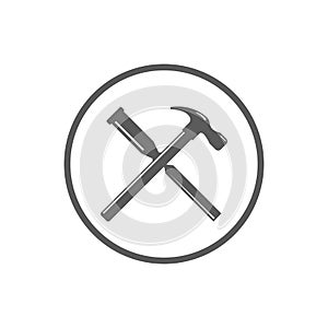 Vector carpentry icon set