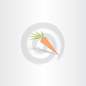 vector carrot icon logo