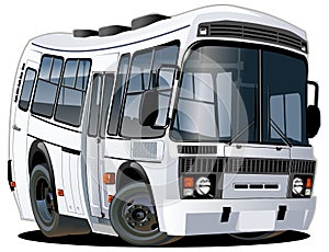 Vector cartoon bus one click repaint