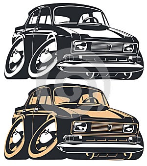 Vector cartoon car