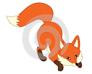 Vector Cartoon Cartoon Fox