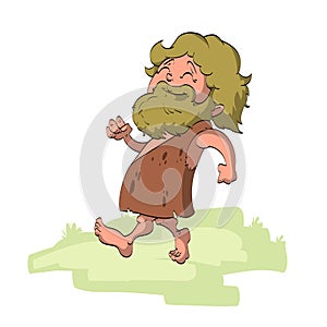 Vector Cartoon Caveman