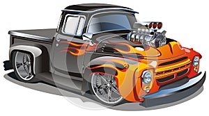 Vector cartoon hot-rod
