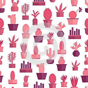 Vector cartoon house plant cactus icon background