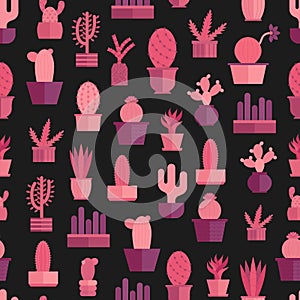 Vector cartoon house plant cactus icon background