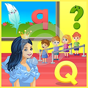 Alphabets learning for preschool kids