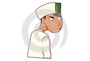 Vector Cartoon Illustration Of Himachali Boy