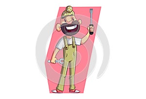 Vector Cartoon Illustration Of Punjabi Sardar