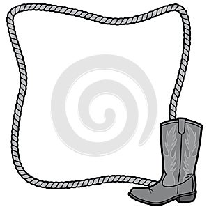 Rope Frame and Boot Illustration