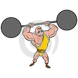 Strongman lifting Weights