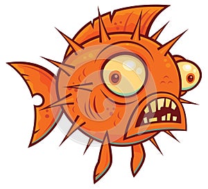 Wacky Cartoon Blowfish photo