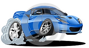 Vector cartoon modern car