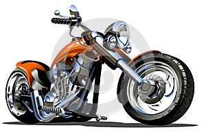 Vector Cartoon Motorbike