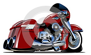 Vector Cartoon Motorbike