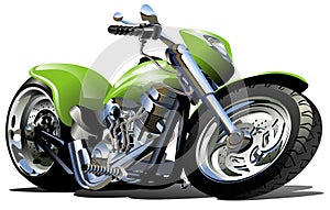 Vector Cartoon Motorcycle