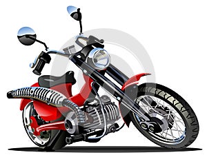Vector Cartoon Motorcycle
