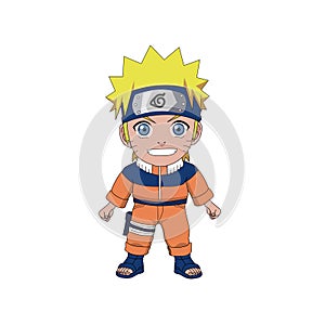 A vector cartoon Naruto
