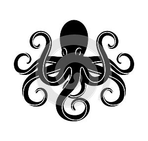 Vector cartoon octopus