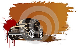 Vector cartoon off-road vehicle