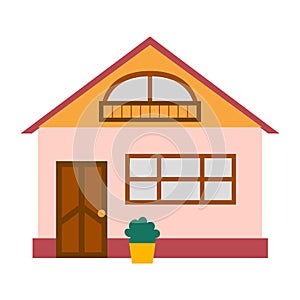 Vector cartoon rent vacation house