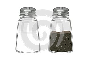 Vector cartoon Salt and pepper shaker isolated