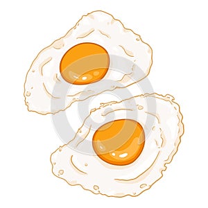 Vector Cartoon Sunnyside Eggs